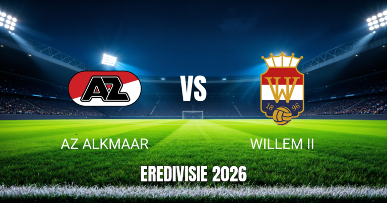 Onde assistir AZ Alkmaar x Willem II: Palpite e análise 11/09/2026