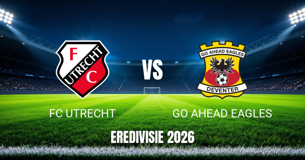 Onde assistir, Palpite e análise: FC Utrecht x Go Ahead Eagles 08/09/2026