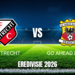 Onde assistir, Palpite e análise: FC Utrecht x Go Ahead Eagles 08/09/2026
