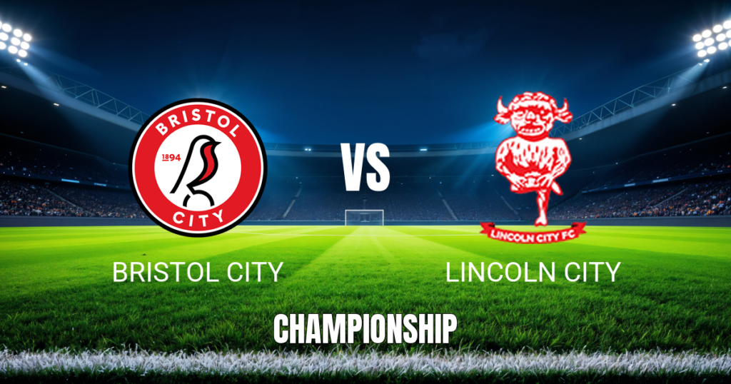 Onde assistir Bristol City x Lincoln City: Palpite 15/09/2026
