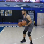 Stephen Curry surpreende com malabarismo em treino da NBA