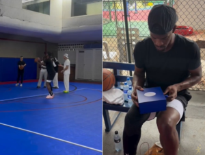 Jimmy Butler visita Santos e treina em clube tradicional