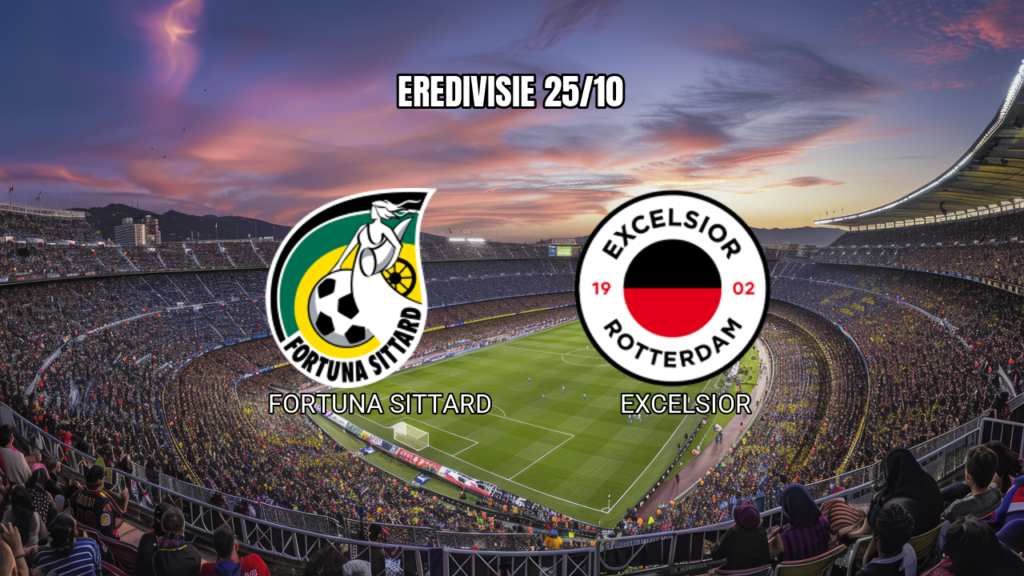 Palpite Fortuna Sittard x Excelsior na Eredivisie em 25/10/2026