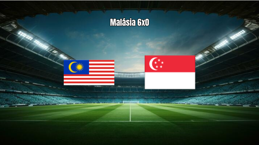 Malásia goleia Singapura por 6 a 0 na FIFA Asean Cup