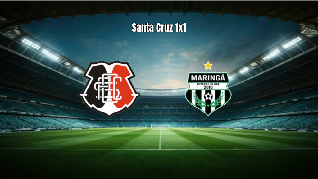 Santa Cruz 1 a 1 Maringá: Empate movimenta a Série C