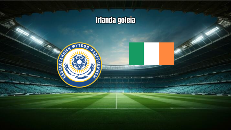 Irlanda vence Cazaquistão por 8 a 0 nas Eliminatórias