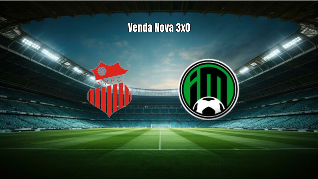 Venda Nova domina e vence Inter de Minas por 3 a 0