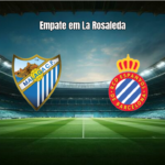 Málaga e Espanyol empatam em La Liga no Estádio La Rosaleda