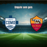Como e AS Roma empatam sem gols em jogo tenso na Serie A