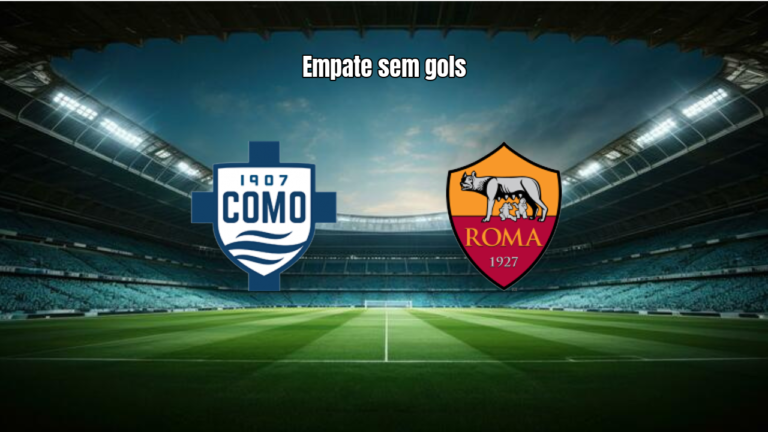 Como e AS Roma empatam sem gols em jogo tenso na Serie A
