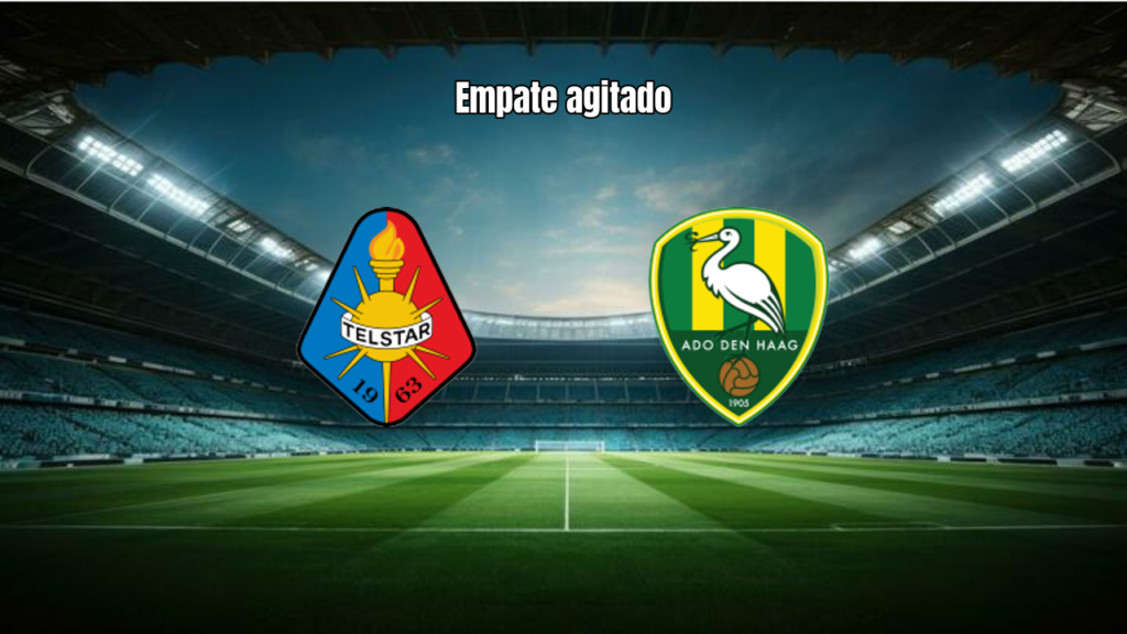 Telstar e ADO Den Haag empatam em jogo eletrizante
