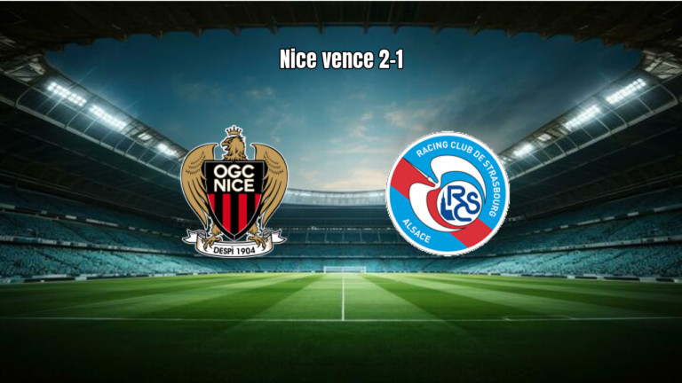 Nice vence Strasbourg por 2 a 1 na Ligue 1; veja resumo