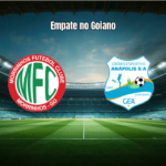 Morrinhos e Grêmio Anápolis empatam em duelo eletrizante