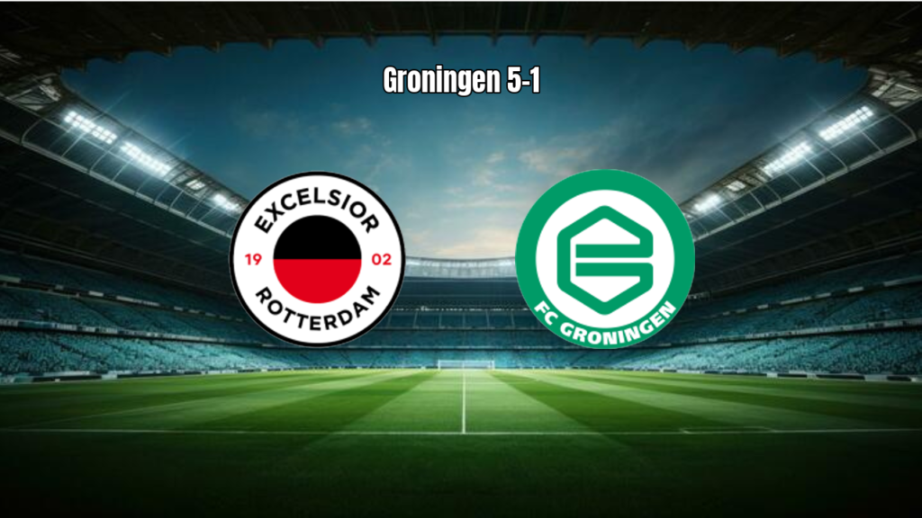 Groningen domina o Excelsior com goleada de 5 a 1 fora