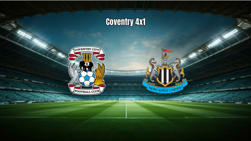 Coventry atropela Newcastle com goleada na Premier League