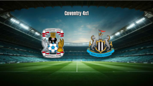 Coventry atropela Newcastle com goleada na Premier League