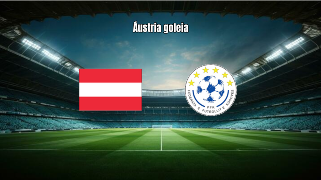 Áustria domina Kosovo e vence por 4 a 0 nas Eliminatórias