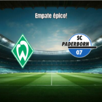 Werder Bremen e Paderborn empatam em jogo eletrizante