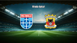 PEC Zwolle goleia Go Ahead Eagles em virada na Eredivisie