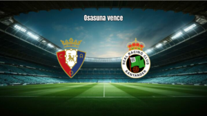 Osasuna vence Racing Santander por 2 a 0 em La Liga