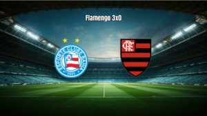 Flamengo domina Bahia e vence por 3 a 0 na Fonte Nova