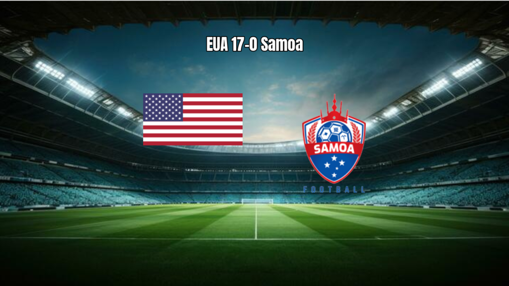 EUA Sub-17 atropela Samoa com goleada histórica de 17 a 0
