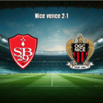 Nice vira sobre o Brest em jogo intenso pela Ligue 1