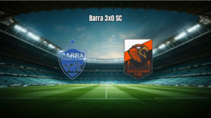 Barra domina Santa Catarina e vence pela Copa Santa Catarina