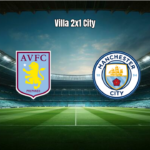 Aston Villa vence Manchester City em jogo eletrizante