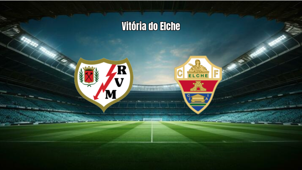 Elche atropela o Rayo Vallecano por 3 a 1 na La Liga
