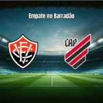 Vitória e Athletico-PR empatam em duelo eletrizante na Série A