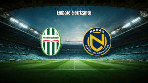 Metropolitano e Nação empatam em jogaço na Copa SC