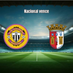 Nacional vence SC Braga por 1 a 0 na Primeira Liga