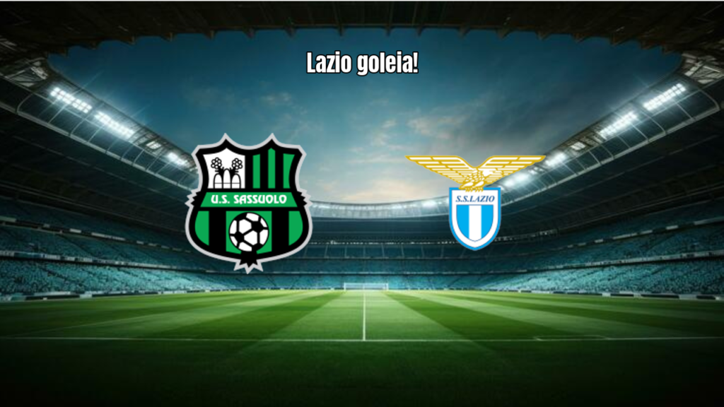 Lazio domina e goleia o Sassuolo por 6 a 2 na Serie A