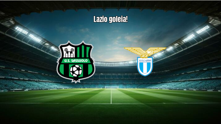 Lazio domina e goleia o Sassuolo por 6 a 2 na Serie A