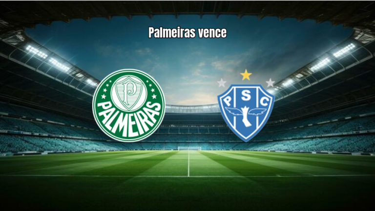 Palmeiras U20 domina Paysandu e avança na Copa do Brasil