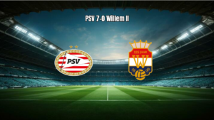 PSV goleia Willem II por 7 a 0 em exibição de gala na Eredivisie
