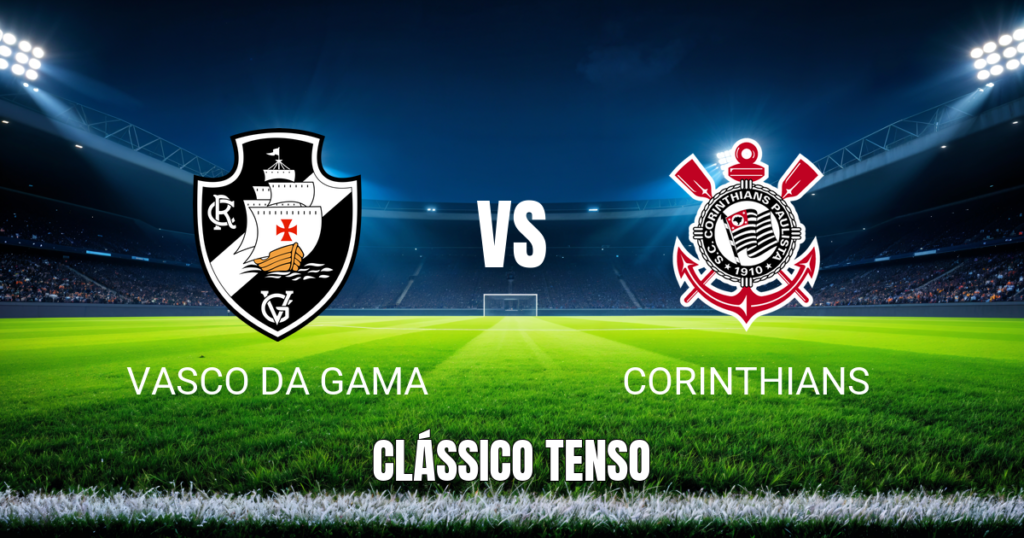 Onde assistir Vasco x Corinthians: Palpite e análise 24/10/2026