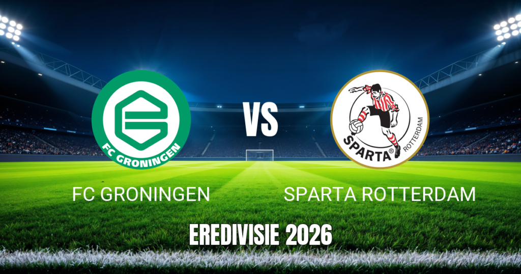 Onde assistir FC Groningen x Sparta Rotterdam: Palpite 01/11/2026