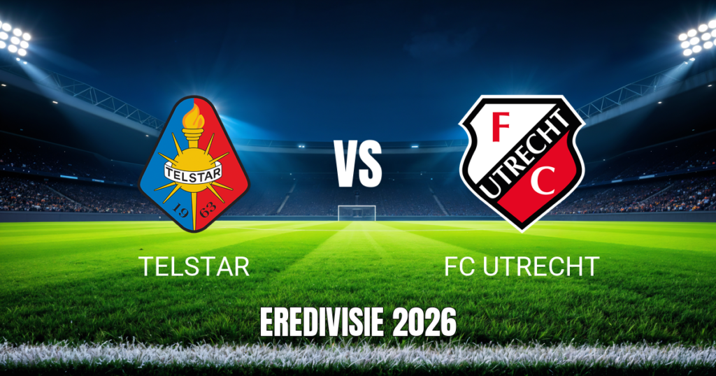 Onde assistir: Telstar x FC Utrecht, Palpite e Eredivisie 01/11/2026