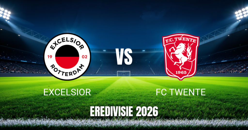 Onde assistir Excelsior x FC Twente: Palpite e odds 01/11/2026