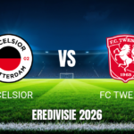 Onde assistir Excelsior x FC Twente: Palpite e odds 01/11/2026