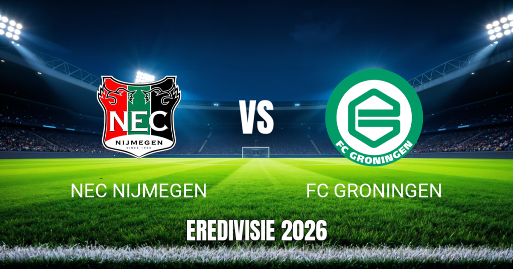 Onde assistir NEC Nijmegen x FC Groningen: Palpite 25/10/2026