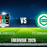 Onde assistir NEC Nijmegen x FC Groningen: Palpite 25/10/2026