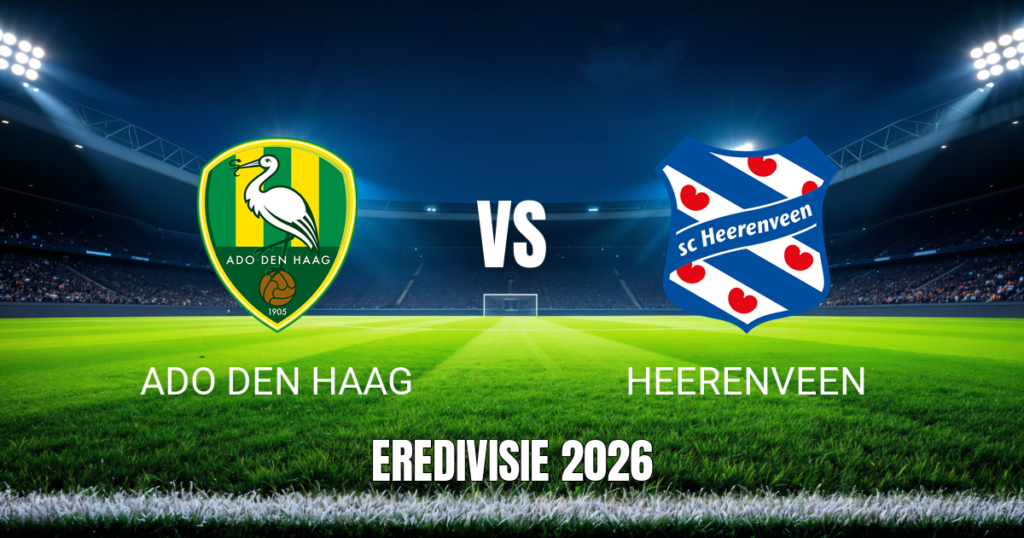 Onde assistir, análise e palpite ADO Den Haag x Heerenveen 24/10/2026