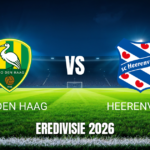 Onde assistir, análise e palpite ADO Den Haag x Heerenveen 24/10/2026