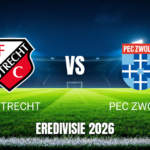 Onde assistir: FC Utrecht x PEC Zwolle, Palpite e 24/10/2026