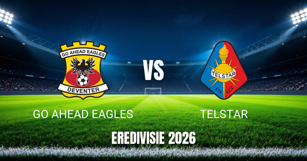 Onde assistir Go Ahead Eagles x Telstar: Palpite e análise 23/10/2026