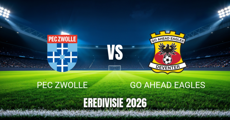 Onde assistir, palpite e escalações: PEC Zwolle x Go Ahead Eagles 18/10/2026