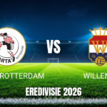 Onde assistir Sparta Rotterdam x Willem II: Palpite e 17/10/2026